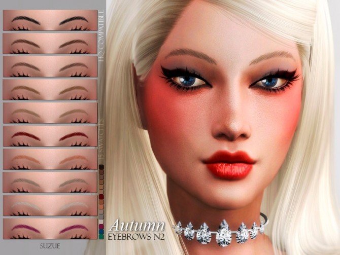 Sims 4 Eyebrows N2 by Suzue at TSR