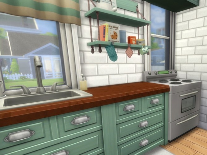 Sims 4 Micro Single Mom Home by FancyPantsGeneral112 at TSR