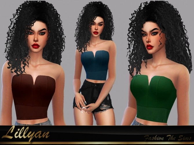 Sims 4 Top Larissa by LYLLYAN at TSR