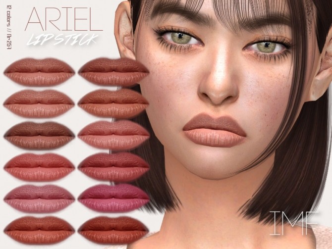 Sims 4 IMF Ariel Lipstick N.257 by IzzieMcFire at TSR