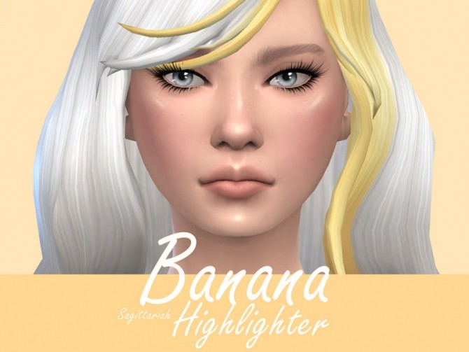 Sims 4 Banana Highlighter by Sagittariah at TSR