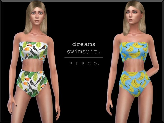 Sims 4 Dreams swimsuit by Pipco at TSR