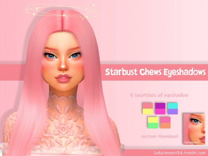 Sims 4 Starbust Chews Eyeshadow by LadySimmer94 at TSR