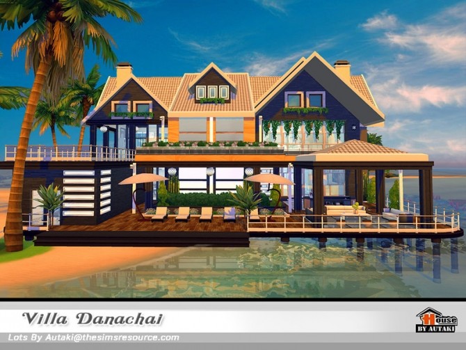 Sims 4 Villa Danachai NoCC by autaki at TSR