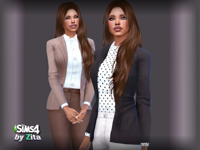 Sims 4 City Exec outfit by ZitaRossouw at TSR