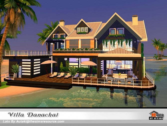 Sims 4 Villa Danachai NoCC by autaki at TSR