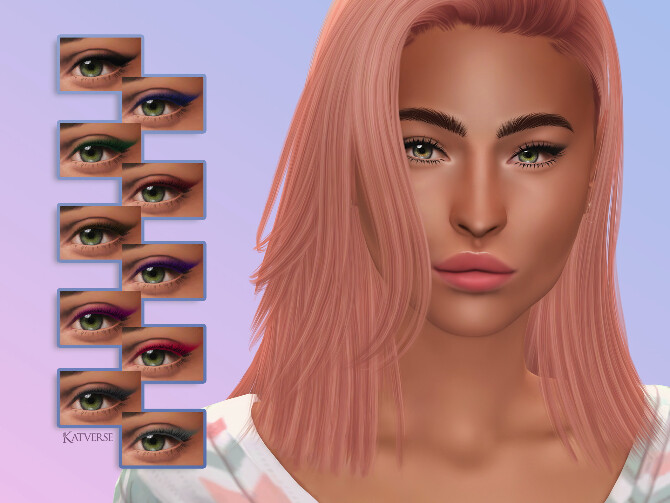 Sims 4 Zaera Eyeliner at Katverse