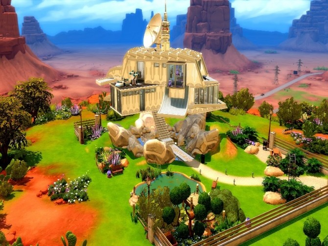 Sims 4 Star Fish house by GenkaiHaretsu at TSR