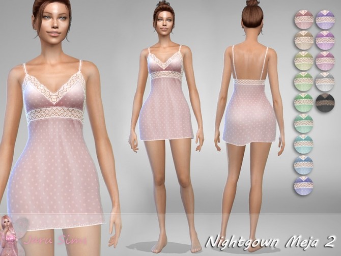 Sims 4 Nightgown Meja 2 by Jaru Sims at TSR