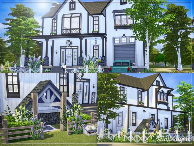 Sims 4 Creekside Country modern farmhouse by Xandralynn at TSR