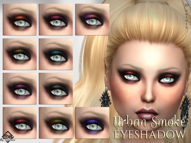 Sims 4 Urban Smoke Eyeshadow by Devirose at TSR