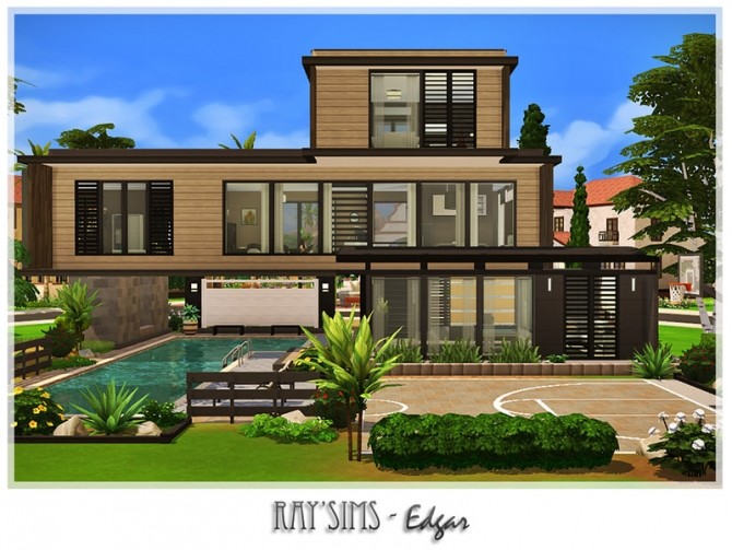 Sims 4 Edgar house fully furnished and decorated by Ray Sims at TSR