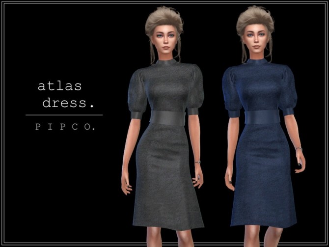 Sims 4 Atlas dress by Pipco at TSR