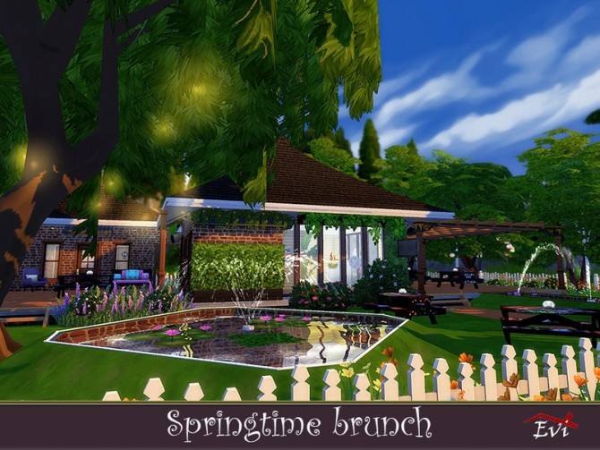 Sims 4 Spring time brunch by evi at TSR