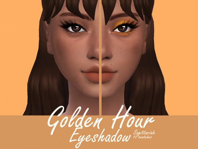 Sims 4 Golden Hour Eyeshadow by Sagittariah at TSR