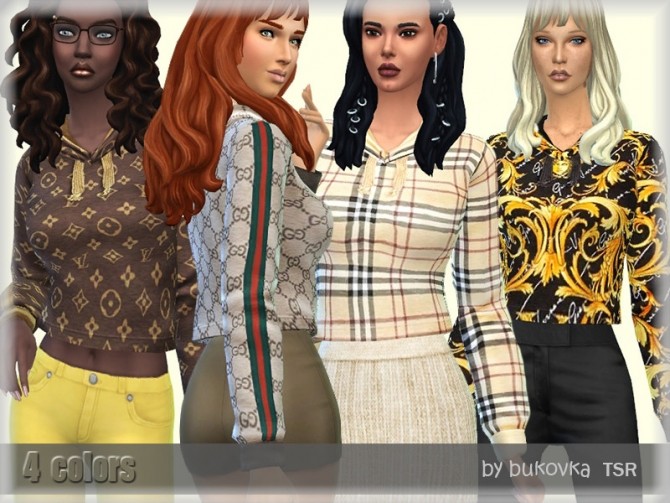Sims 4 Hoody Female by bukovka at TSR