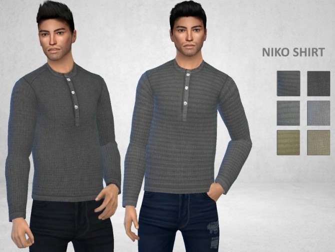 Sims 4 Niko Shirt by Puresim at TSR