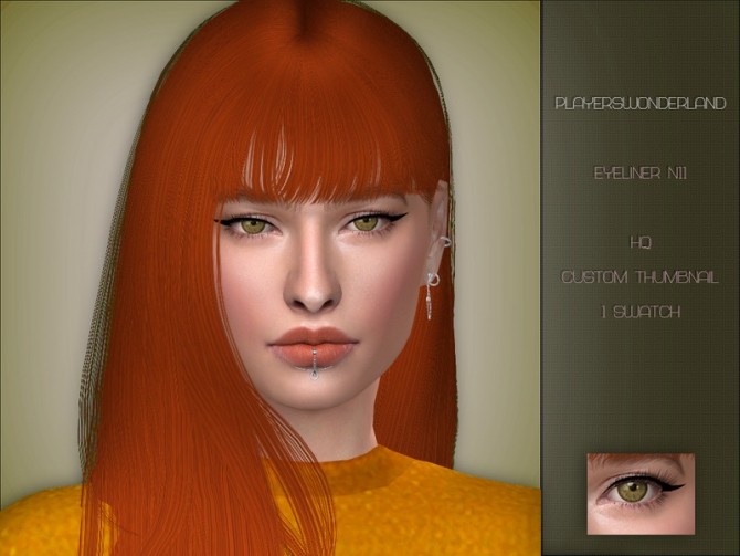 Sims 4 Eyeliner N11 by PlayersWonderland at TSR