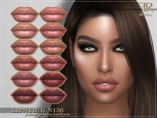 Sims 4 FRS Lipstick N156 by FashionRoyaltySims at TSR