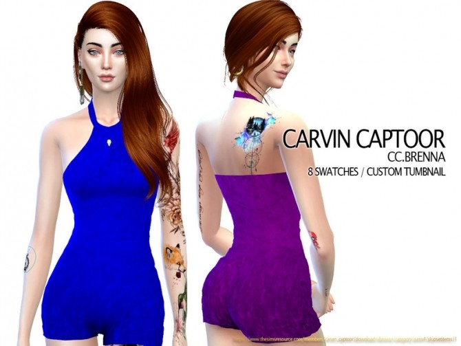 Sims 4 Brenna outfit by carvin captoor at TSR