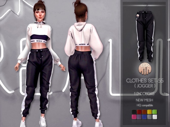 Sims 4 Clothes SET 55 (JOGGERS) BD221 by busra tr at TSR