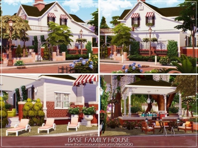 Sims 4 Base Family House by MychQQQ at TSR