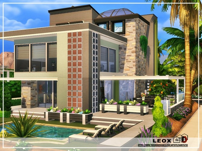 Sims 4 Leox house by Danuta720 at TSR