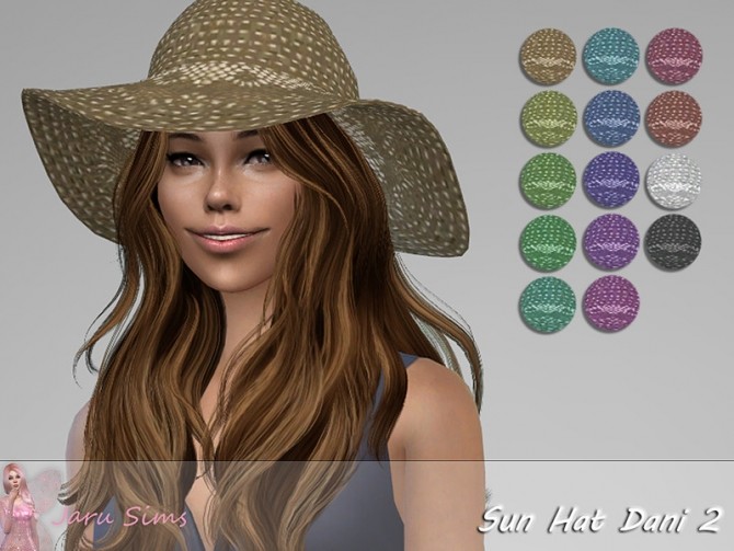 Sims 4 Sun Hat Dani 2 by Jaru Sims at TSR