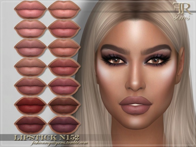 Sims 4 FRS Lipstick N152 by FashionRoyaltySims at TSR