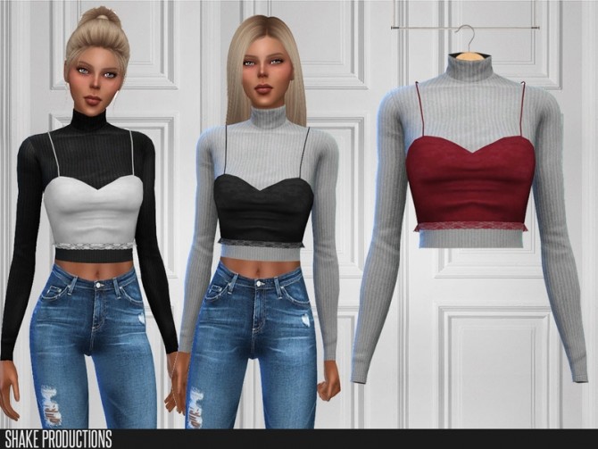 Sims 4 407 Top by ShakeProductions at TSR