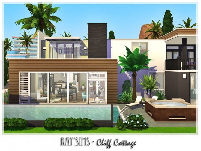 Sims 4 Cliff Cottage by Ray Sims at TSR