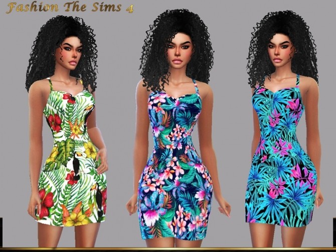 Sims 4 Dress Daniela by LYLLYAN at TSR