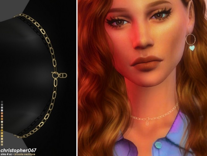 Sims 4 Brooke Necklace by Christopher067 at TSR
