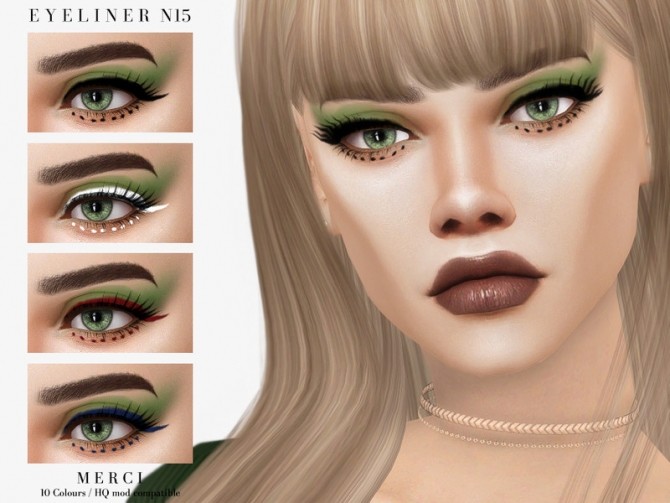 Sims 4 Eyeliner N15 by Merci at TSR