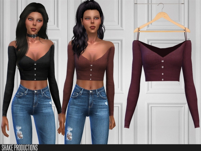 408 Top by ShakeProductions at TSR » Sims 4 Updates