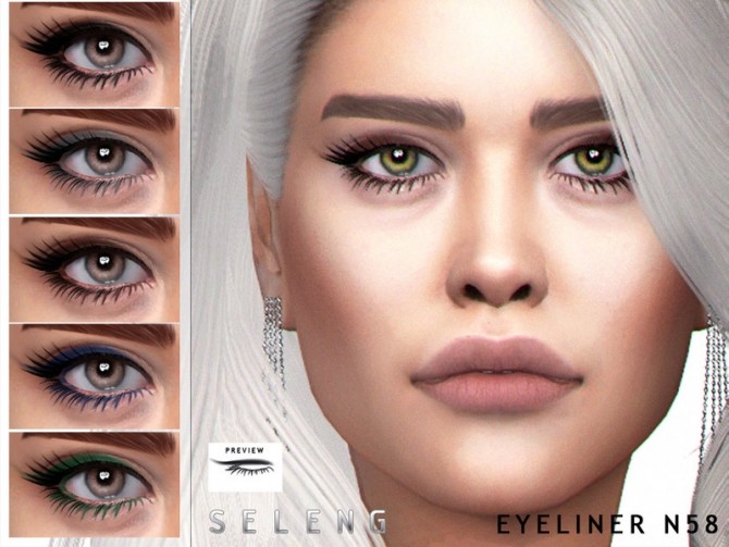 Sims 4 Eyeliner N58 by Seleng at TSR