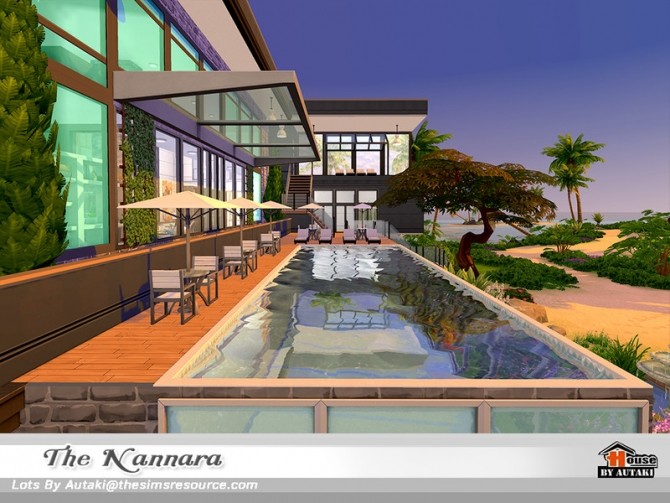Sims 4 The Nannara house NoCC by autaki at TSR