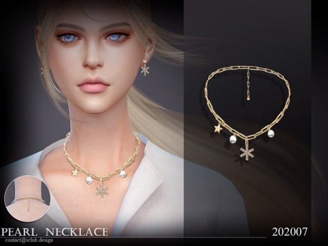 Sims 4 Necklace 202007 by S Club LL at TSR