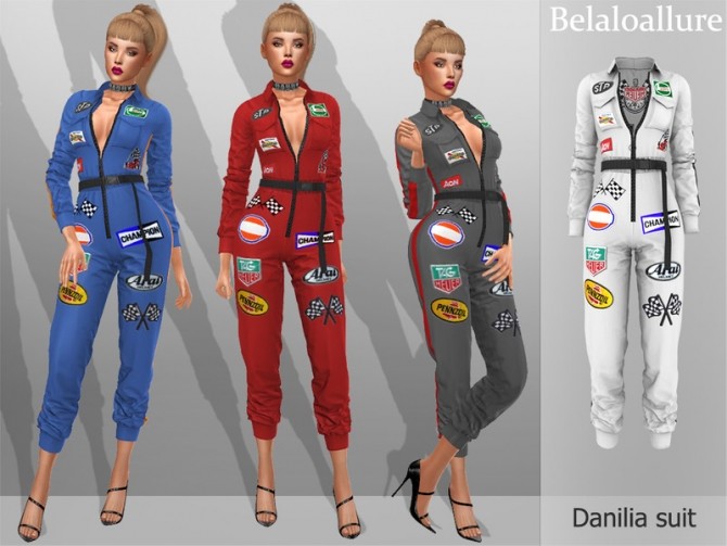 Sims 4 Belaloallure Danilia suit by belal1997 at TSR