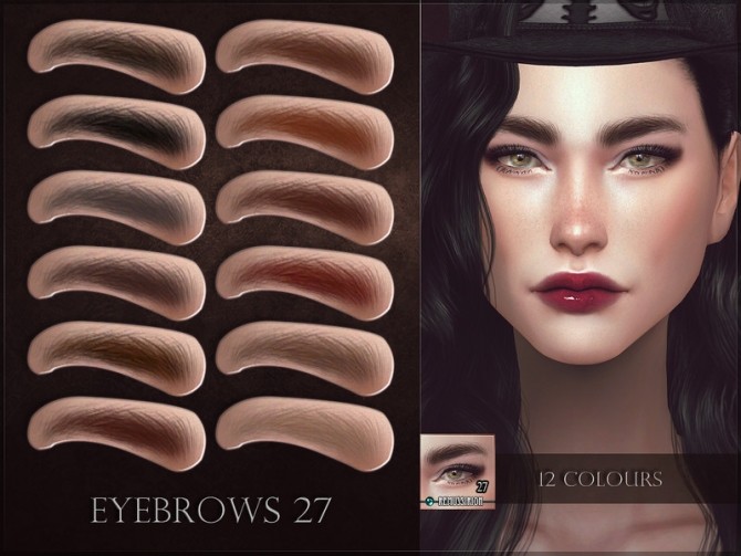 Sims 4 Eyebrows 27 by RemusSirion at TSR