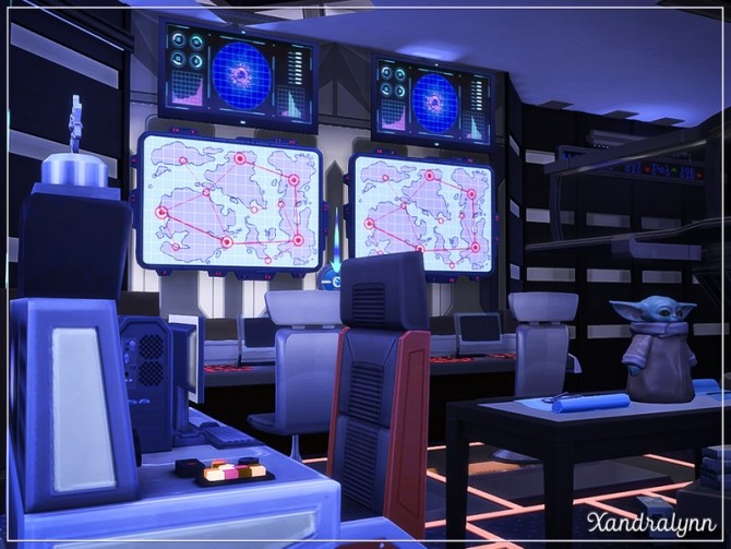 Sims 4 Destroyer interstellar spacecraft by Xandralynn at TSR