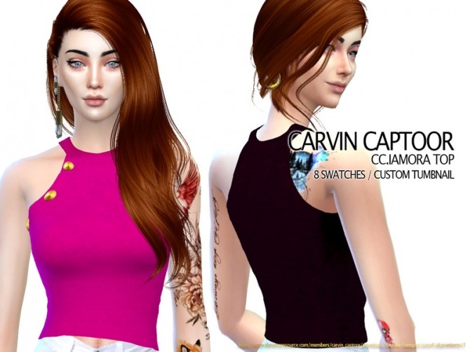 Sims 4 Iamora top by carvin captoor at TSR