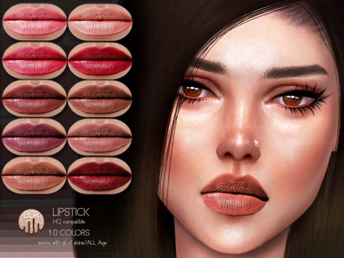 Sims 4 Matte Lipstick BM25 by busra tr at TSR