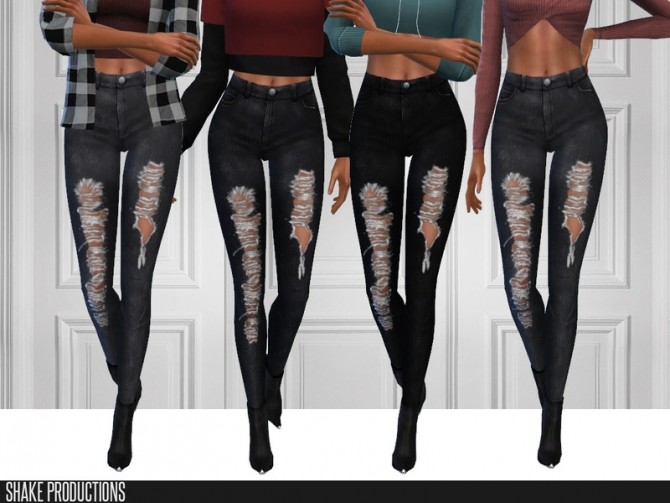 Sims 4 412 Jeans by ShakeProductions at TSR