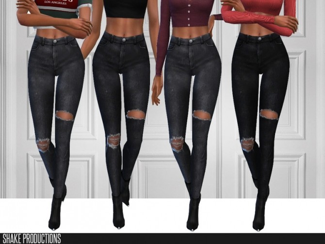Sims 4 412 Jeans by ShakeProductions at TSR
