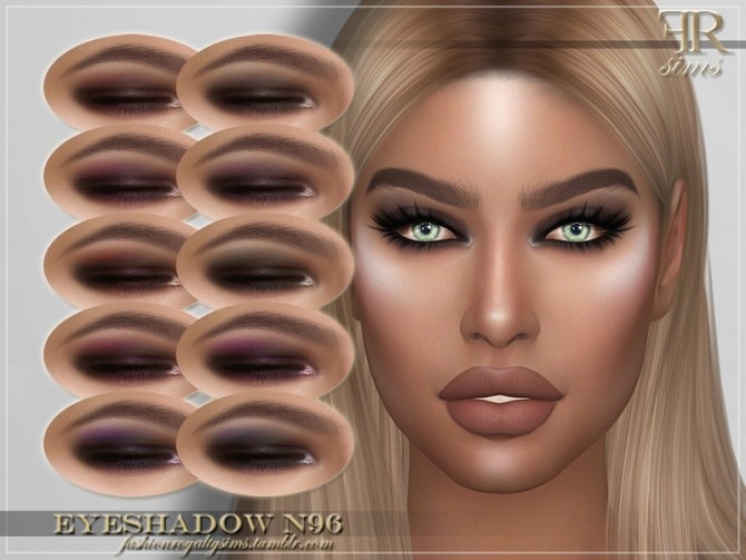 Sims 4 FRS Eyeshadow N96 by FashionRoyaltySims at TSR