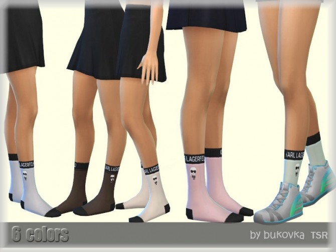 Sims 4 Socks Female by bukovka at TSR