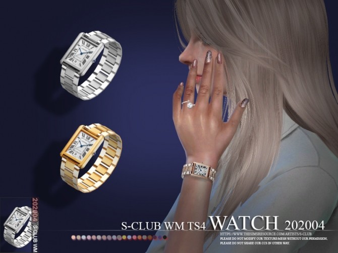 Sims 4 Watch 202004 by S Club WM at TSR