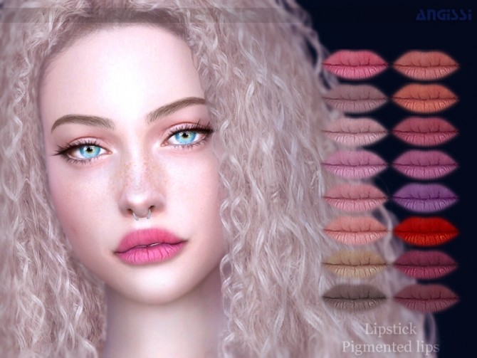 Sims 4 Pigmented lips by ANGISSI at TSR