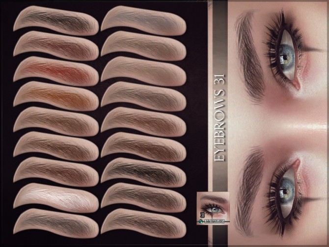 Sims 4 Eyebrows 31 by RemusSirion at TSR
